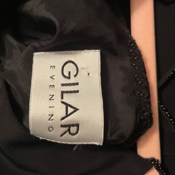 Vintage Gilhar Evening Black Beaded Midi Dress Size XS - Picture 6 of 6